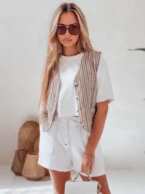 Ženske kratke hlače DSTREET HOT VIBE SY0444 BELA