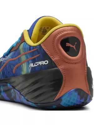 Škornji PUMA ALL-PRO NITRO DYLAN EXHIBIT 311354_01 ŽIVO MODRA/TROPSKA MODRA