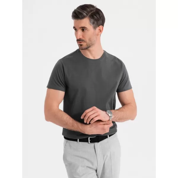  Srajca OMBRE OM-TSBS-0236 GRAFIT 