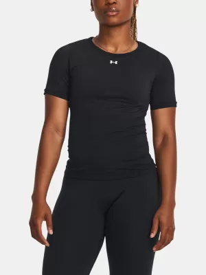 Ženska majica s kratkimi rokavi UNDER ARMOUR TRAIN SEAMLESS SS 1379149-001 ČRNA