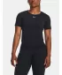 Ženska majica s kratkimi rokavi UNDER ARMOUR TRAIN SEAMLESS SS 1379149-001 ČRNA