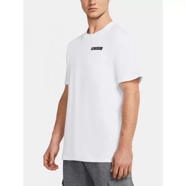  Moška majica s kratkimi rokavi UNDER ARMOUR HW ARMOUR LABEL SS 1382831-100 BELA 