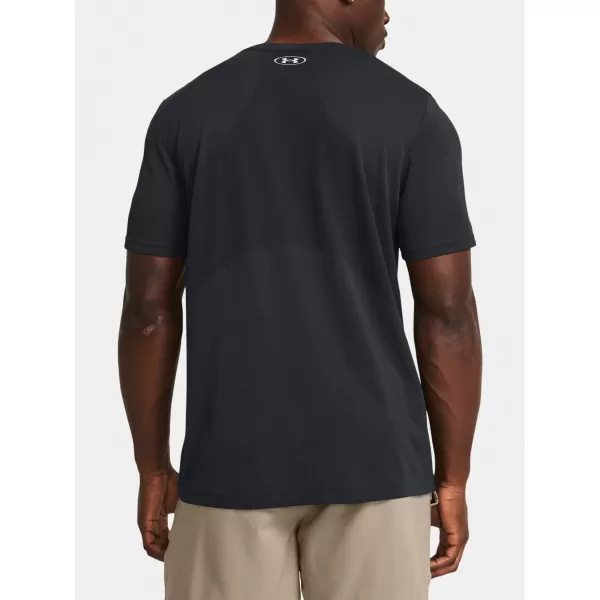  Moška majica s kratkimi rokavi UNDER ARMOUR VANISH SEAMLESS SS 1382801-001 ČRNA 