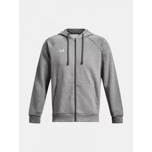  Moški pulover UNDER ARMOUR RIVAL FLEECE FZ HOODIE 1379767-025 SIVA 