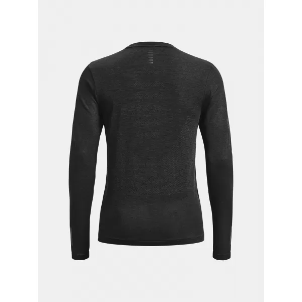  Ženska majica s kratkimi rokavi UNDER ARMOUR SEAMLESS STRIDE LS 1375699-001 ČRNA 