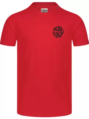 Moška majica s kratkimi rokavi NORDBLANC ROTATED NBSMT8151 RDEČA