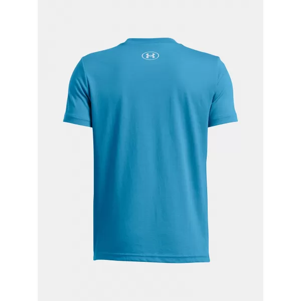  Fantovska majica s kratkimi rokavi UNDER ARMOUR B LOGO WORDMARK SS 1389963-452 MODRA 