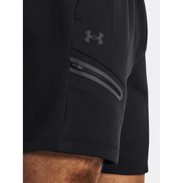  Moške kratke hlače UNDER ARMOUR UNSTOPPABLE FLC SHORTS 1379809-001 ČRNA 