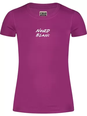 Ženska majica s kratkimi rokavi NORDBLANC FIN NBSLT8170 VIJOLIČNA