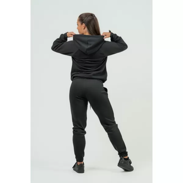  Ženski športni pulover s kapuco INTENSE Signature 845 BLACK Nebbia 
