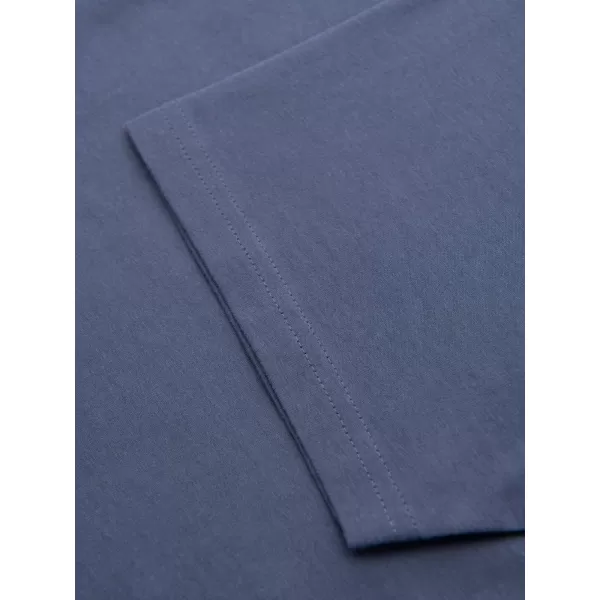  Srajca OMBRE OM-TSBS-0236 MODRI ​​DENIM 