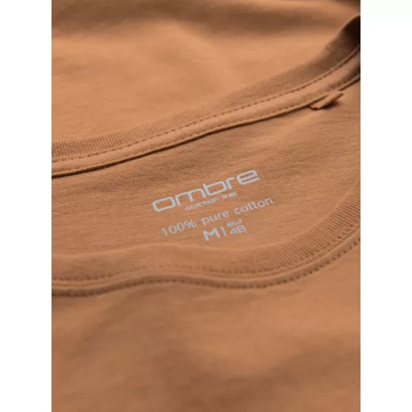  Srajca OMBRE OM-TSBS-0236 RJAVA 