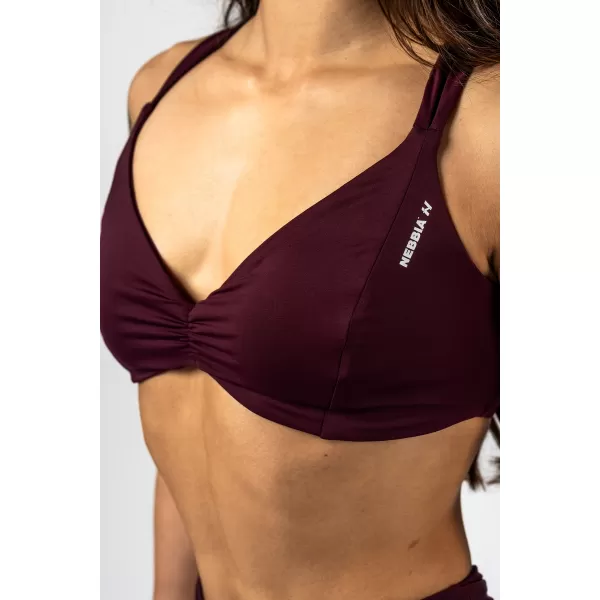  Športni modrček STRONG BEAUTY 424 TEMNO RDEČ Nebbia 