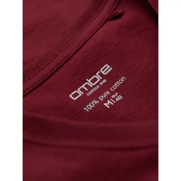  Srajca OMBRE OM-TSBS-0237 MAROON 