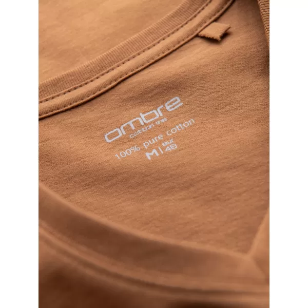  Srajca OMBRE OM-TSBS-0237 RJAVA 