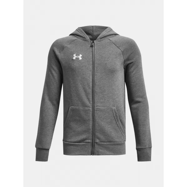  Fantovski pulover UNDER ARMOUR RIVAL FLEECE FZ HOODIE 1379794-025 SIVA 