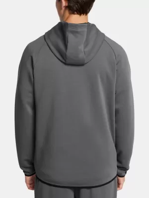 Moški pulover UNDER ARMOUR UNSTOPPABLE FLC FZ HD EU 1389352-025 SIVA