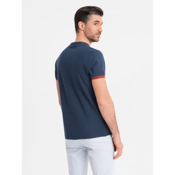 Srajca OMBRE OM-TSCT-0198 MORNARSKO MODRO 