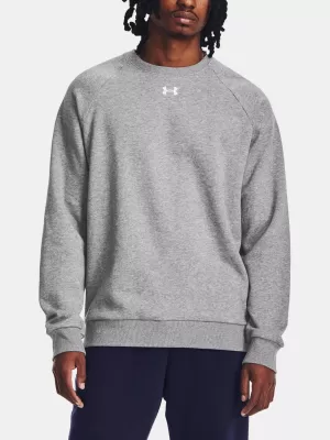 Moški pulover UNDER ARMOUR RIVAL FLEECE CREW 1379755-025 SIVA