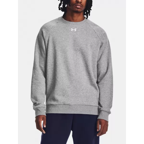  Moški pulover UNDER ARMOUR RIVAL FLEECE CREW 1379755-025 SIVA 