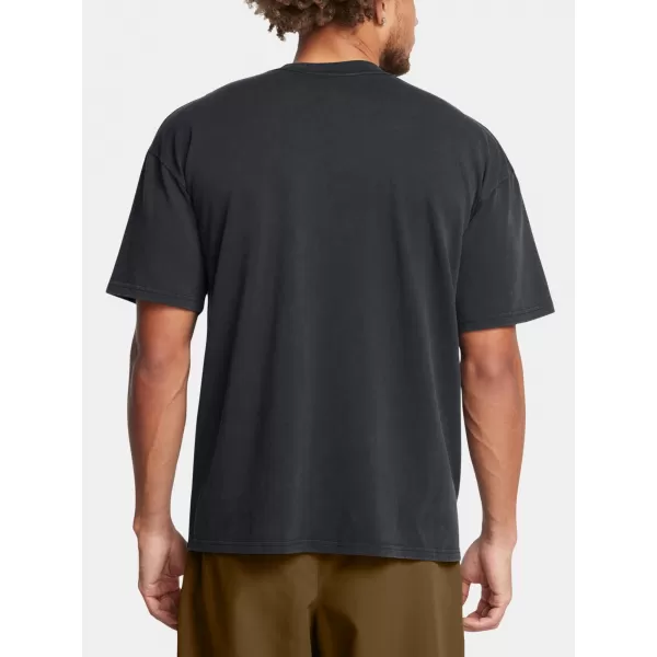  Moška majica s kratkimi rokavi UNDER ARMOUR M HW OS LOGO WASH SS 1389147-001 ČRNA 