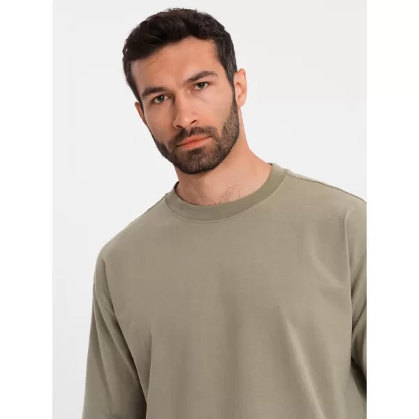  Srajca OMBRE OM-TSBC-0234 KHAKI 