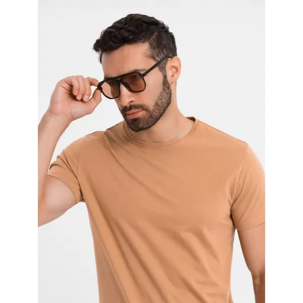  Srajca OMBRE OM-TSBS-0236 RJAVA 