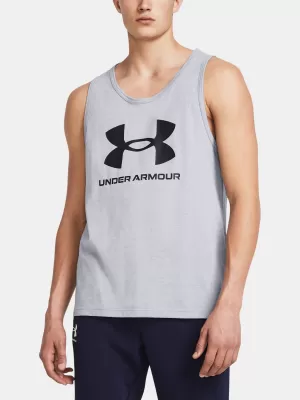 Moški brezrokavnik UNDER ARMOUR SPORTSTYLE LOGO TANK 1382883-035 SIVA