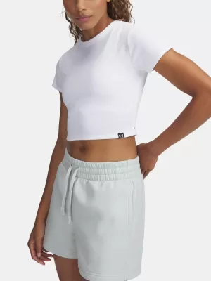Ženska majica s kratkimi rokavi UNDER ARMOUR RIVAL RIB BABY TEE 6000264-100 BELA