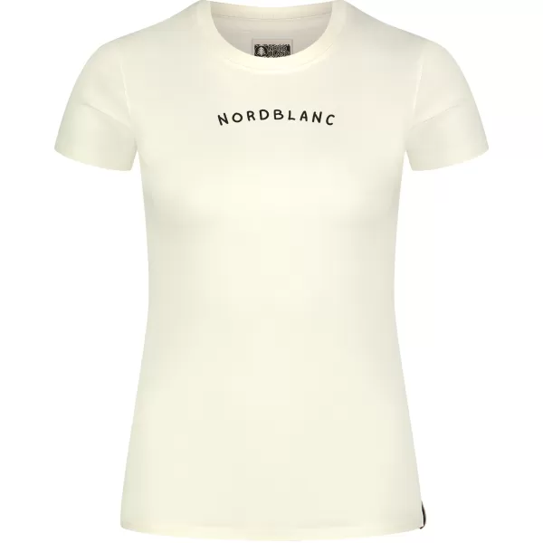  Ženska majica s kratkimi rokavi NORDBLANC INTERSECT NBSLT8179 KREMASTO BELA 