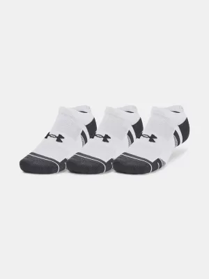 Nogavice UNDER ARMOUR PERFORMANCE TECH NS (3 PÁRY) 1379503-100 BELA