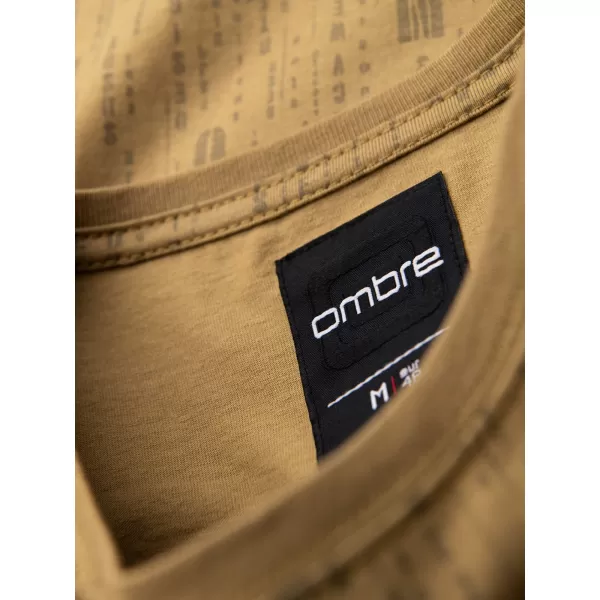  Srajca OMBRE OM-TSFP-0225 TEMNA OLJKA 