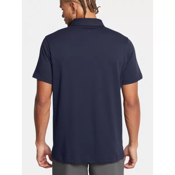  Moška majica s kratkimi rokavi UNDER ARMOUR ICON POLO 1386608-410 MODRA 