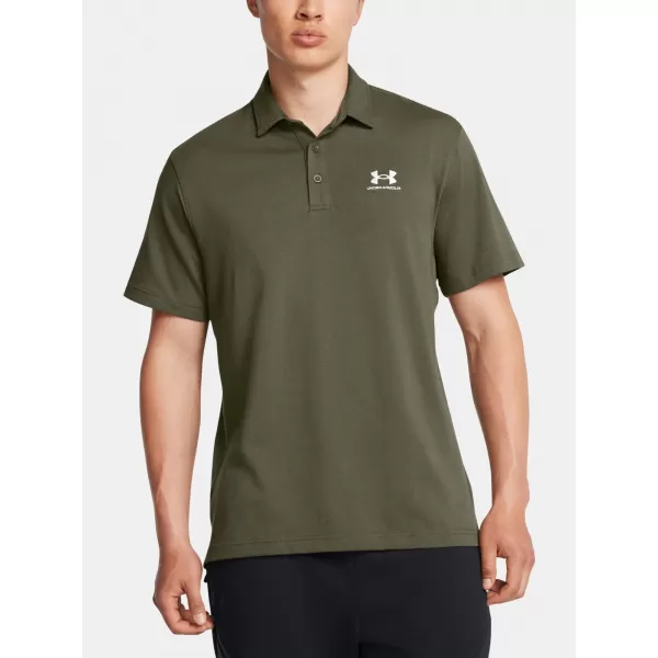 Moška majica s kratkimi rokavi UNDER ARMOUR ICON POLO 1386608-390 ZELENA 