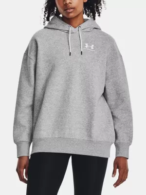 Ženski pulover UNDER ARMOUR ESSENTIAL FLC OS HOODIE 1379495-012 SIVA