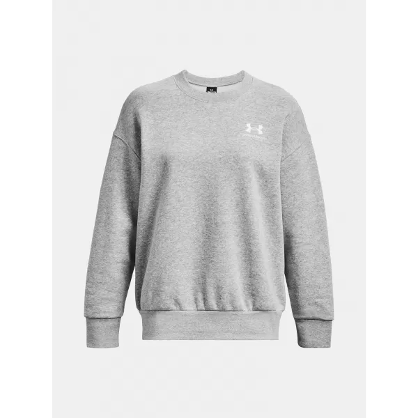  Ženski pulover UNDER ARMOUR ESSENTIAL FLC OS CREW 1379475-012 SIVA 