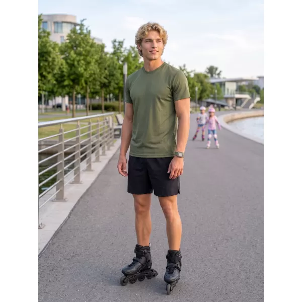  Moška funkcionalna majica ALTISPORT NoPrint NP/ALM421 KHAKI 