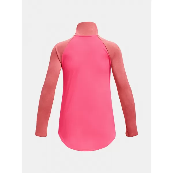  Dekliška majica s kratkimi rokavi UNDER ARMOUR TECH GRAPHIC 1/2 ZIP 1377586-683 ROZA 