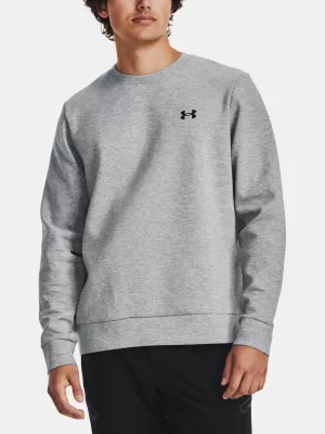 Moški pulover UNDER ARMOUR UA UNSTOPPABLE FLC CREW 1381688-011 SIVA