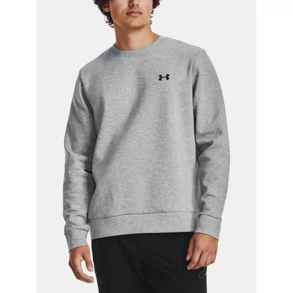  Moški pulover UNDER ARMOUR UNSTOPPABLE FLC CREW 1381688-011 SIVA 