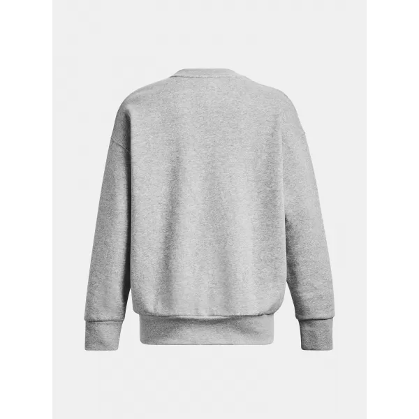  Ženski pulover UNDER ARMOUR ESSENTIAL FLC OS CREW 1379475-012 SIVA 