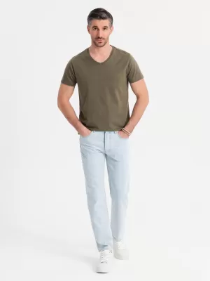 Srajca OMBRE OM-TSBS-0237 TEMNA OLJKA