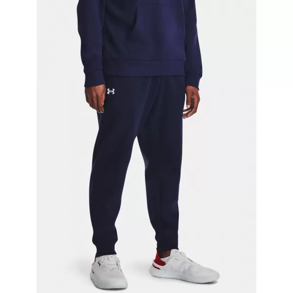  Moške trenirke UNDER ARMOUR RIVAL FLEECE JOGGERS 1379774-410 MODRA 
