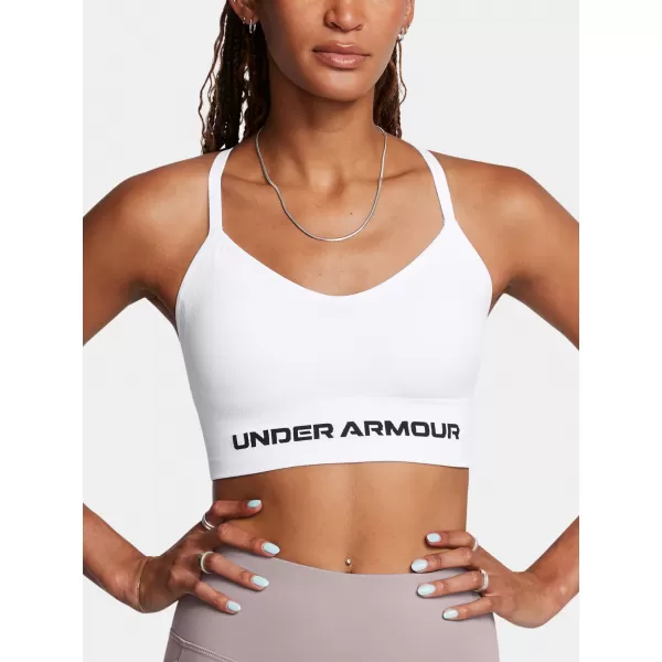  Ženski nedrček UNDER ARMOUR VANISH SEAMLESS LOW BRA 1384417-100 BELA 