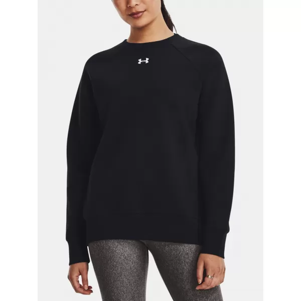  Ženski pulover UNDER ARMOUR RIVAL FLEECE CREW 1379508-001 ČRNA 