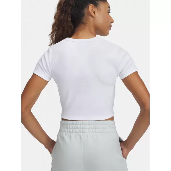  Ženska majica s kratkimi rokavi UNDER ARMOUR RIVAL RIB BABY TEE 6000264-100 BELA 
