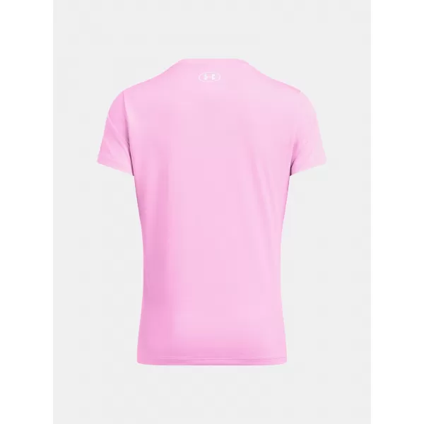  Ženska majica s kratkimi rokavi UNDER ARMOUR TECH SSV- TWIST 1384227-672 ROZA 
