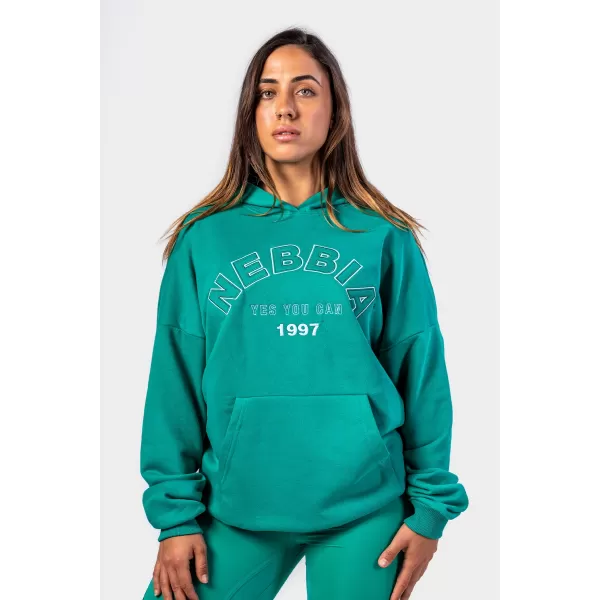  Oversize jopica s kapuco GYM RAT 256 GREEN Nebbia 