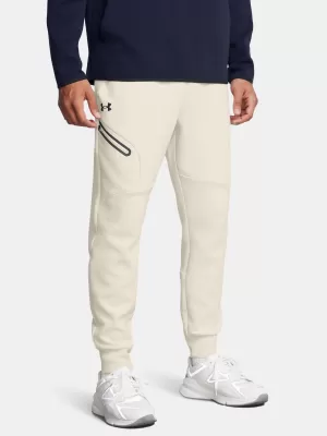 Moške trenirke UNDER ARMOUR UNSTOPPABLE FLC JGR EU 1389353-110 BELA