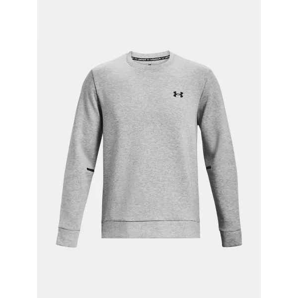  Moški pulover UNDER ARMOUR UNSTOPPABLE FLC CREW 1381688-011 SIVA 